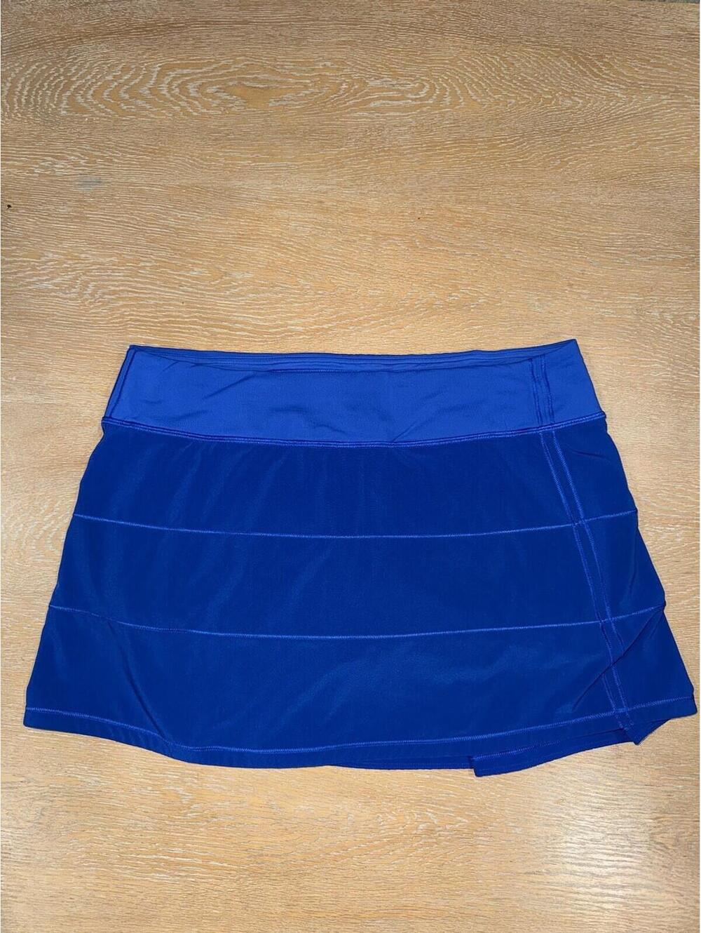Lululemon Pace Rival Skirt Tall 15" SIZE 10 Jet Stream Golf Tennis